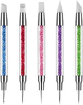 Silicone Brush Nail Tool & Dotting Tool Nail for Nail Art - 5pcs