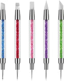Silicone Brush Nail Tool & Dotting Tool Nail for Nail Art - 5pcs