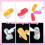 Silicone Brush Nail Tool & Dotting Tool Nail for Nail Art - 5pcs