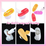 Silicone Brush Nail Tool & Dotting Tool Nail for Nail Art - 5pcs