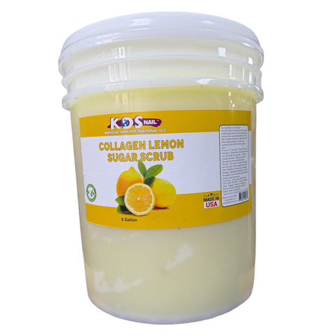 KDS Pedicure Sugar Scrub Lemon Gel - Bucket - 5 Gallon