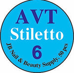 AVT Natural Stiletto Tip #0 to #10 (min: 5 bags)