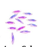 Nail Art – Rhinestones in AB and Aura Colour