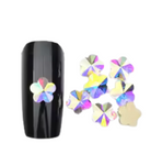Nail Art – Rhinestones in AB and Aura Colour