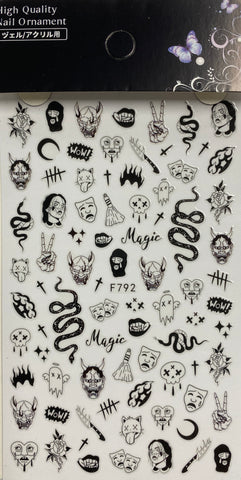 High Quality Nail Art Sticker Halloween F792