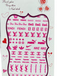 Nail Art Sticker Logo VDSM-K Pink