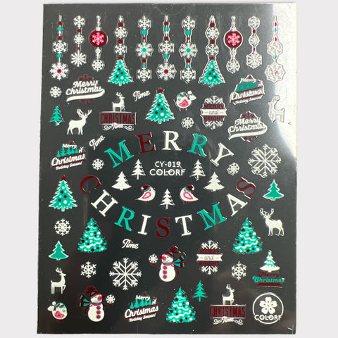 COLORF Nail Sticker Xmas CY-019