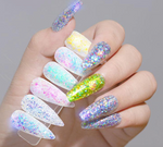 Nail Glitter Powders Flashing Crystal Diamond Sequins Series Multicolour Suit Fine Shinning Mixed Package Summer 12 jar/box